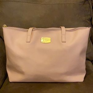 Joy Mangano leather bag in salmon color